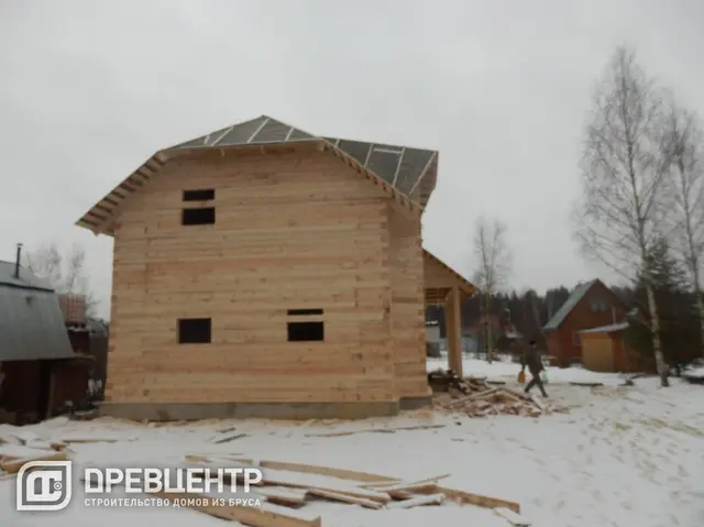Строительство дома из бруса, размером 7х9 Раменский район д.Юрово, фото 25 из 27