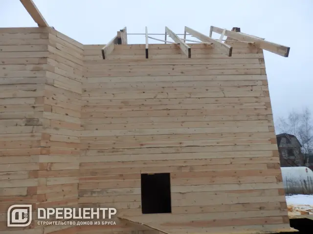 Строительство дома из бруса, размером 7х9 Раменский район д.Юрово, фото 14 из 27