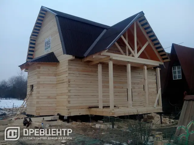 Строительство дома из бруса 6х8, Раменский район, д.Сельвачево, фото 17 из 20