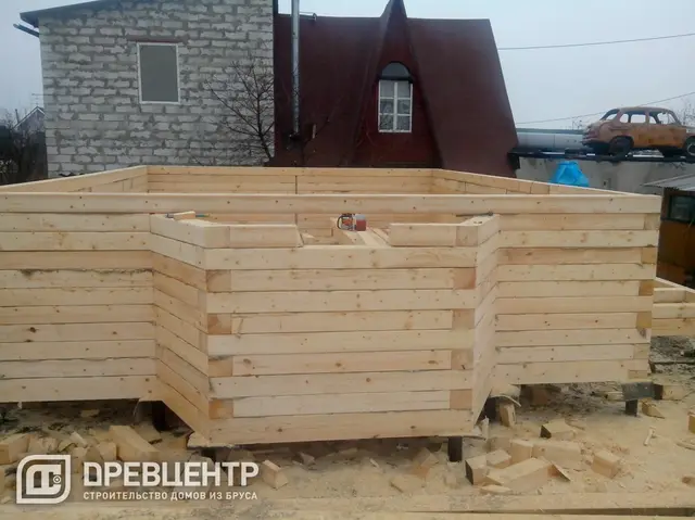 Строительство дома из бруса 6х8, Раменский район, д.Сельвачево, фото 7 из 20