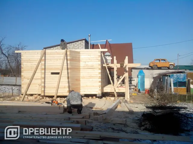 Строительство дома из бруса 6х8, Раменский район, д.Сельвачево, фото 9 из 20