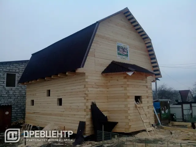 Строительство дома из бруса 6х8, Раменский район, д.Сельвачево, фото 19 из 20