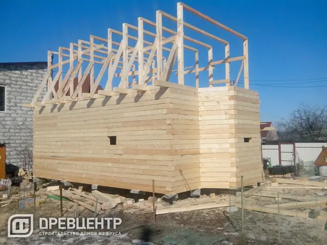 Строительство дома из бруса 6х8, Раменский район, д.Сельвачево, фото 14 из 20