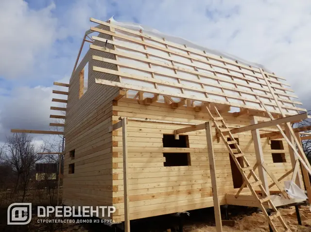 Строительство дома из профилированного бруса 6х9, Коломенский район, п.Проводник, фото 16 из 17