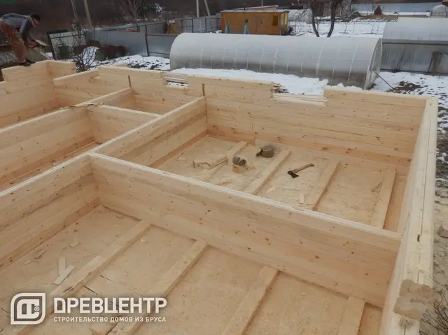 Строительство дома из профилированного бруса 6х9, Коломенский район, п.Проводник, фото 9 из 17