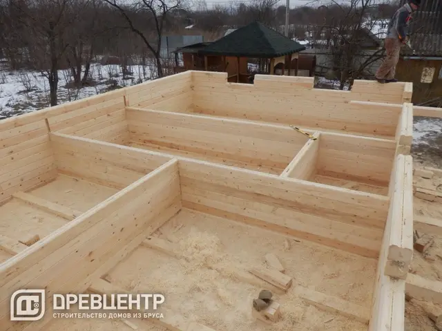 Строительство дома из профилированного бруса 6х9, Коломенский район, п.Проводник, фото 8 из 17
