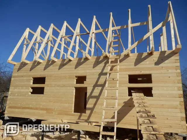 Строительство дома из профилированного бруса 6х9, Коломенский район, п.Проводник, фото 15 из 17