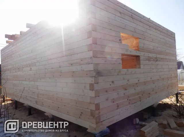 Строительство дома из профилированного бруса 6х9, Коломенский район, п.Проводник, фото 12 из 17