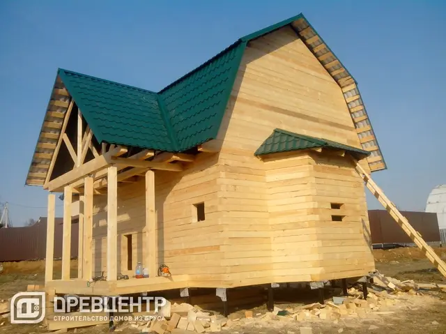 Строительство дома из бруса 6х8, Солнечногорский район, д.Тимоново, фото 25 из 27