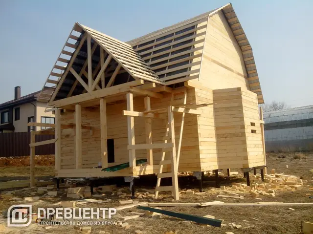 Строительство дома из бруса 6х8, Солнечногорский район, д.Тимоново, фото 22 из 27