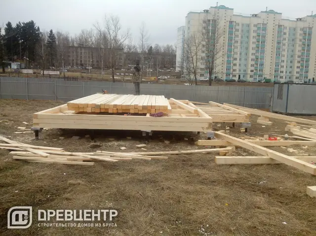 Строительство дома из бруса 6х8, Солнечногорский район, д.Тимоново, фото 7 из 27