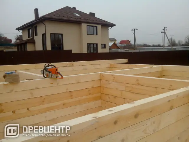 Строительство дома из бруса 6х8, Солнечногорский район, д.Тимоново, фото 14 из 27