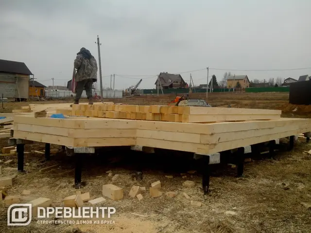 Строительство дома из бруса 6х8, Солнечногорский район, д.Тимоново, фото 8 из 27