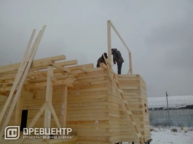 Строительство дома из бруса 6х8, Солнечногорский район, д.Тимоново, фото 16 из 27
