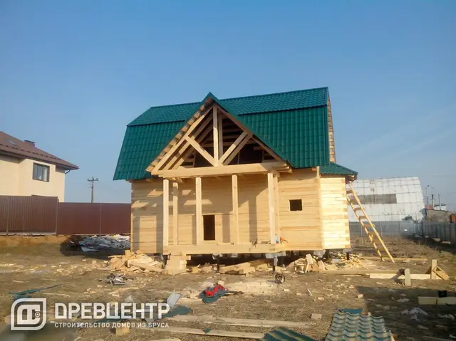 Строительство дома из бруса 6х8, Солнечногорский район, д.Тимоново, фото 26 из 27