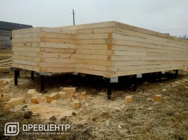 Строительство дома из бруса 6х8, Солнечногорский район, д.Тимоново, фото 12 из 27