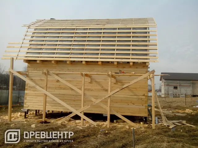Строительство дома из бруса 6х8, Солнечногорский район, д.Тимоново, фото 19 из 27