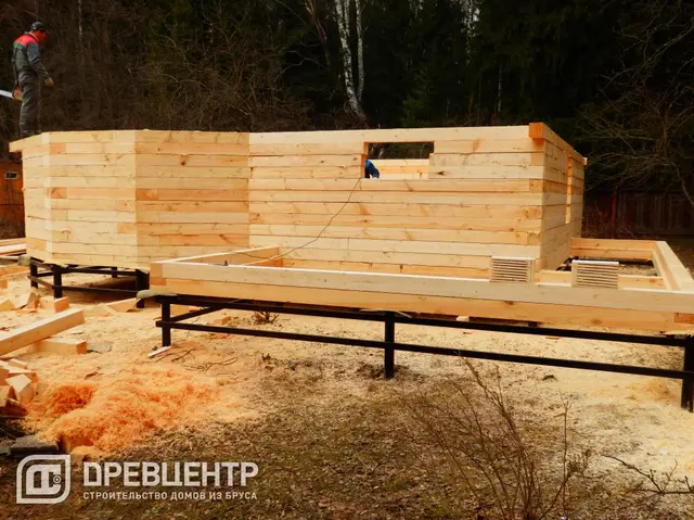 Дом из бруса 7х9 по проекту ДБ 37 с дополнением Солнечногорский район, д.Ложки, фото 12 из 66