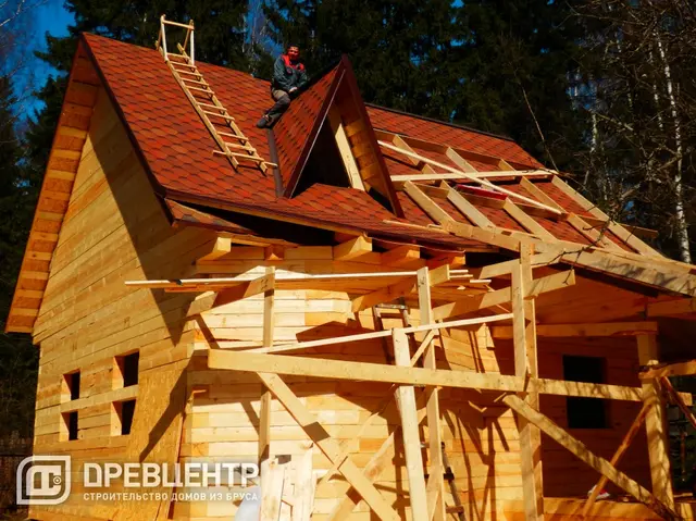 Дом из бруса 7х9 по проекту ДБ 37 с дополнением Солнечногорский район, д.Ложки, фото 60 из 66