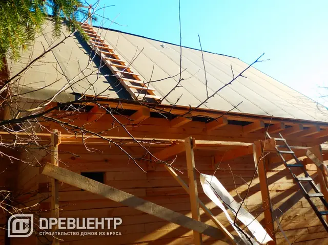 Дом из бруса 7х9 по проекту ДБ 37 с дополнением Солнечногорский район, д.Ложки, фото 44 из 66