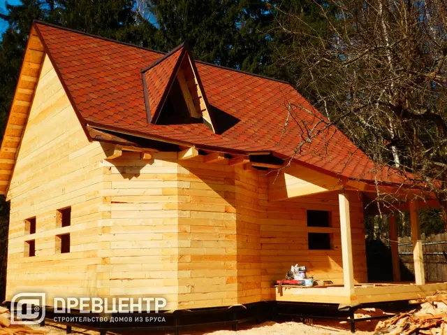 Дом из бруса 7х9 по проекту ДБ 37 с дополнением Солнечногорский район, д.Ложки, фото 64 из 66