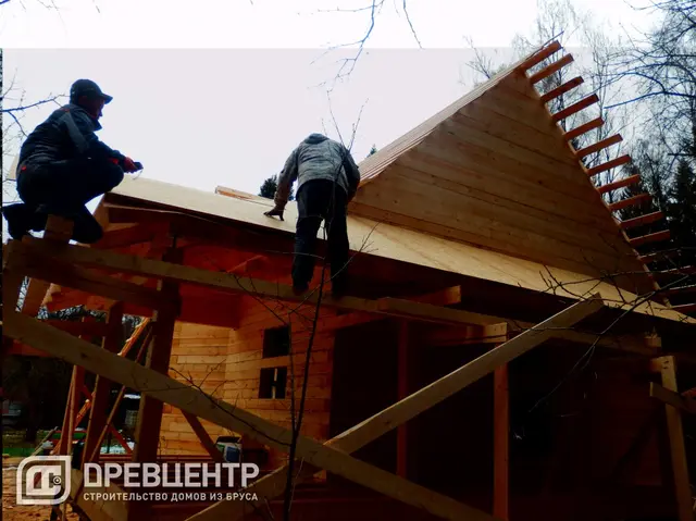 Дом из бруса 7х9 по проекту ДБ 37 с дополнением Солнечногорский район, д.Ложки, фото 23 из 66