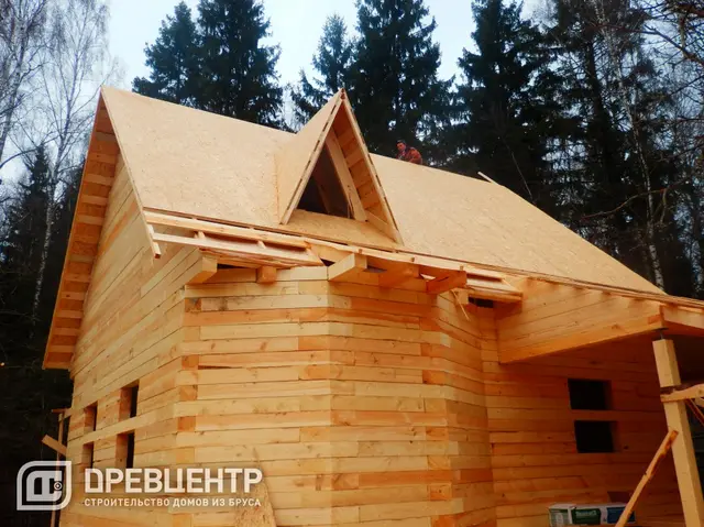 Дом из бруса 7х9 по проекту ДБ 37 с дополнением Солнечногорский район, д.Ложки, фото 32 из 66