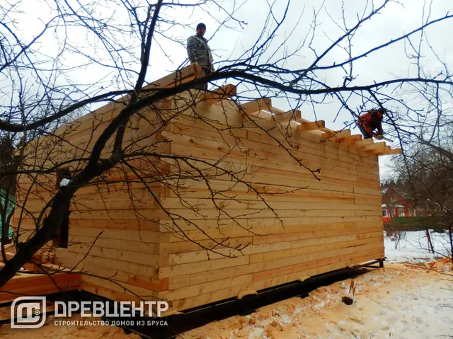 Дом из бруса 7х9 по проекту ДБ 37 с дополнением Солнечногорский район, д.Ложки, фото 15 из 66