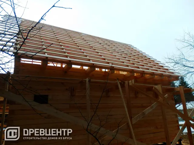 Дом из бруса 7х9 по проекту ДБ 37 с дополнением Солнечногорский район, д.Ложки, фото 18 из 66