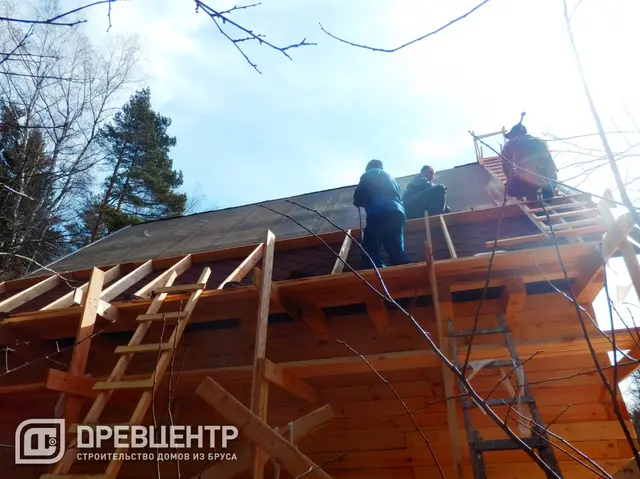 Дом из бруса 7х9 по проекту ДБ 37 с дополнением Солнечногорский район, д.Ложки, фото 48 из 66