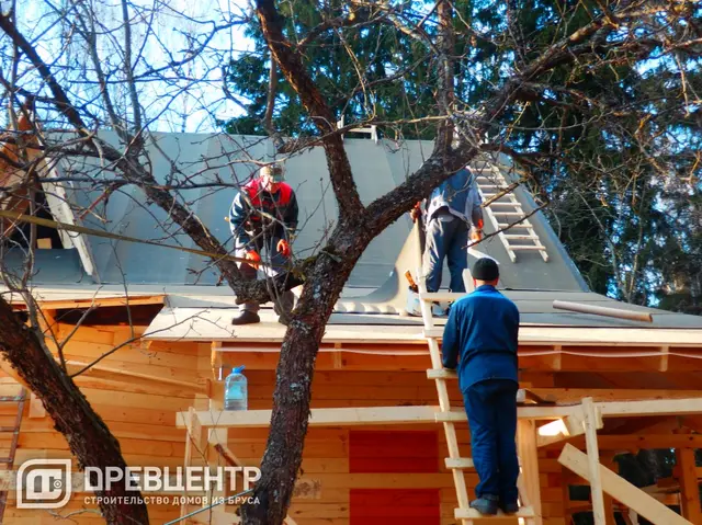 Дом из бруса 7х9 по проекту ДБ 37 с дополнением Солнечногорский район, д.Ложки, фото 46 из 66