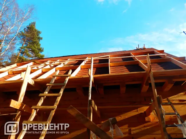Дом из бруса 7х9 по проекту ДБ 37 с дополнением Солнечногорский район, д.Ложки, фото 49 из 66
