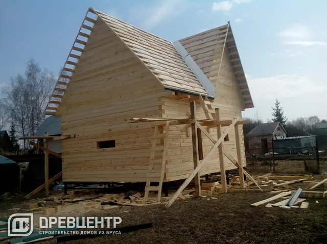Строительство дома из бруса по проекту ДБ 9 Солнечногорский район, Смирновка 3, фото 17 из 25