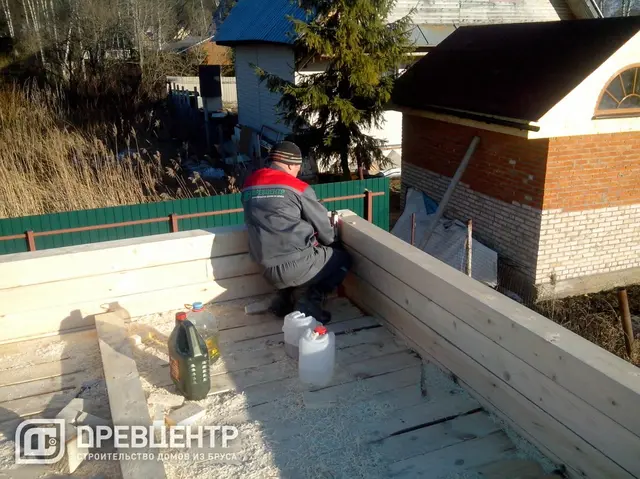 Строительство дома из бруса по проекту ДБ 9 Солнечногорский район, Смирновка 3, фото 12 из 25