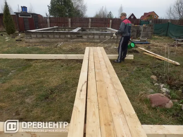 Строительство дома из бруса 7х9 по эскизу заказчика., фото 7 из 29