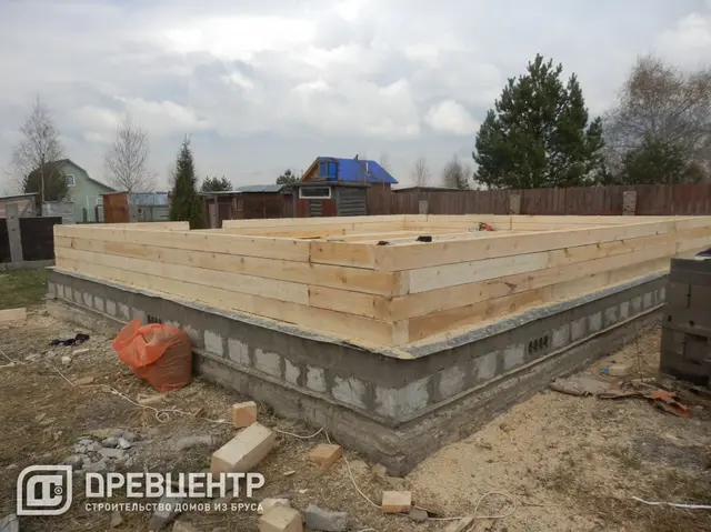 Строительство дома из бруса 7х9 по эскизу заказчика., фото 10 из 29