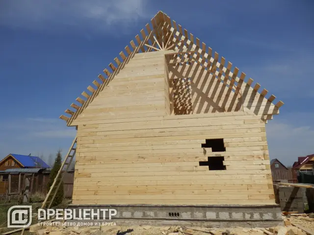 Строительство дома из бруса 7х9 по эскизу заказчика., фото 23 из 29
