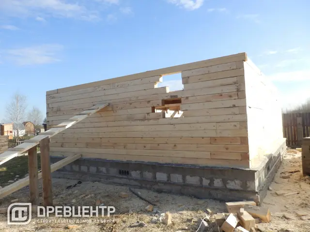 Строительство дома из бруса 7х9 по эскизу заказчика., фото 13 из 29