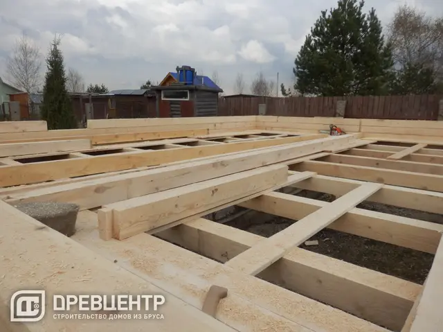 Строительство дома из бруса 7х9 по эскизу заказчика., фото 11 из 29