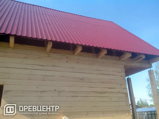 Строительство дома из бруса 6х9 по проекту ДБ 17, фото 24 из 25
