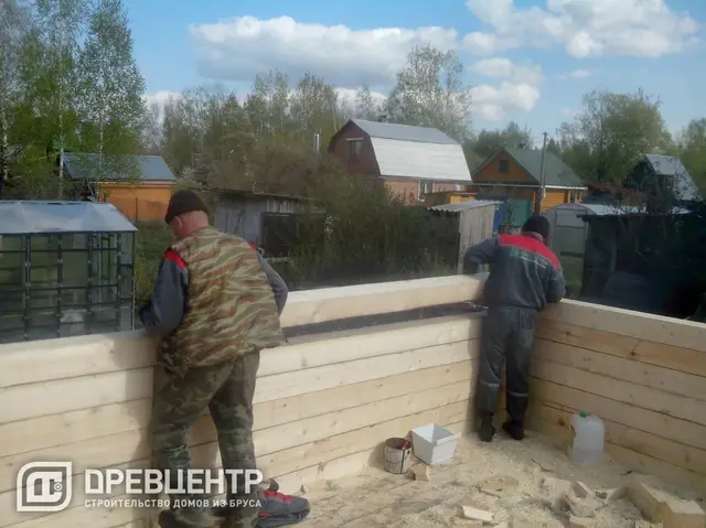 Строительство дома из бруса 6х9 по проекту ДБ 17, фото 10 из 25