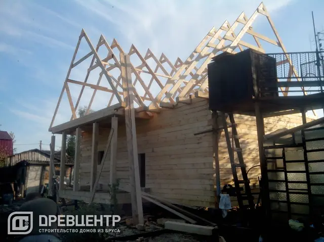 Строительство дома из бруса 6х9 по проекту ДБ 17, фото 16 из 25