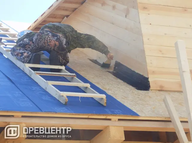 Строительство дома из бруса по проекту ДБ 48 г.Дубна, фото 12 из 22