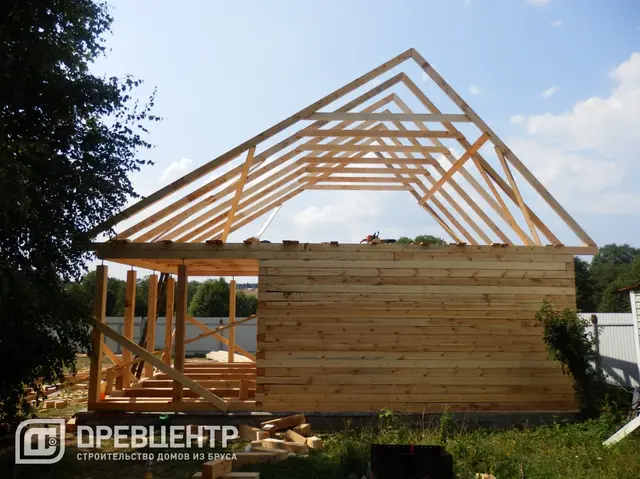 Строительство дома из бруса по проекту ДБ10, фото 15 из 19