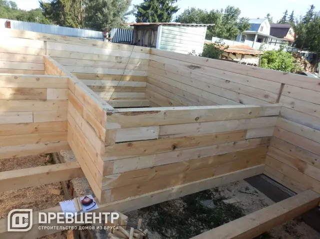 Строительство дома из бруса по проекту ДБ10, фото 7 из 19
