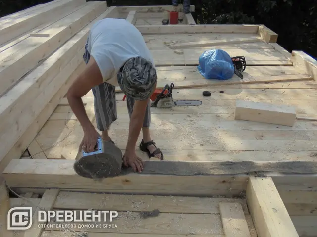 Строительство дома из бруса 6х8, фото 22 из 29