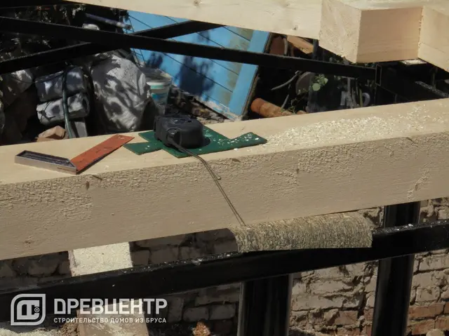 Строительство дома из бруса 6х8, фото 7 из 29