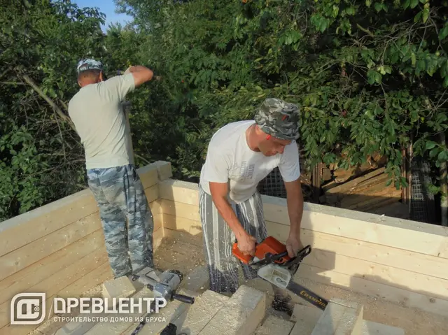 Строительство дома из бруса 6х8, фото 16 из 29