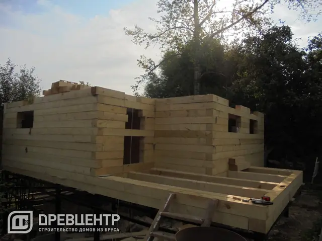 Строительство дома из бруса 6х8, фото 21 из 29
