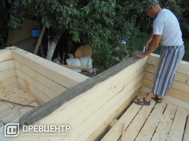 Строительство дома из бруса 6х8, фото 18 из 29